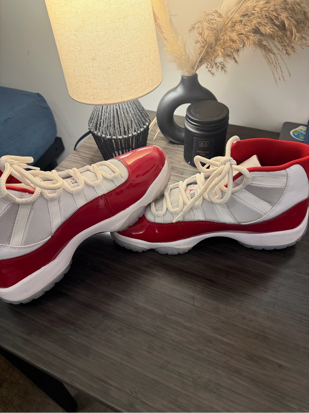 Jordan Retro 11 Low White Red Men's Sneakers